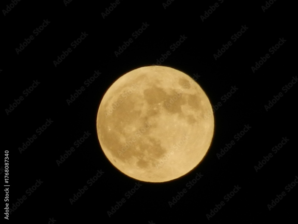 Fototapeta premium full moon over black