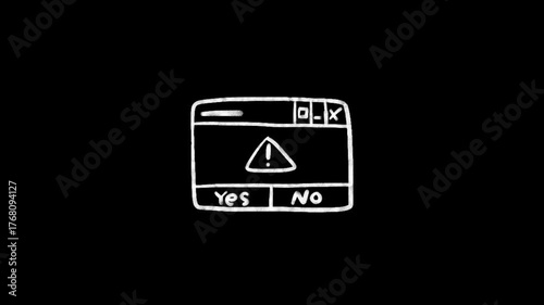 Electronic devices hand drawn animation