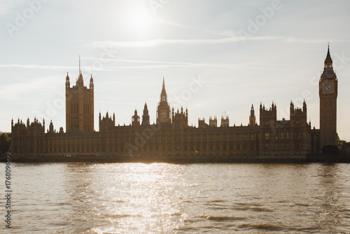 The beauty and intricate details of the Palace of Westminster in daytime, England, a must-visit historic landmark and popular tourist attraction.