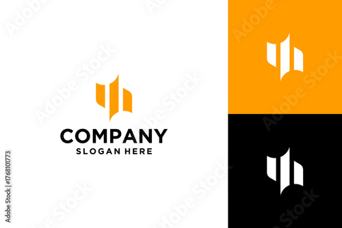 accounting simple logo vector, financial growth logo