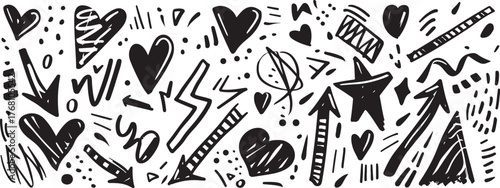 Abstract Hand Drawn Doodle Elements Vector Set

Modern Ink Brush Shapes and Symbols Collection

Creative Abstract Marks and Scribble Design Pack