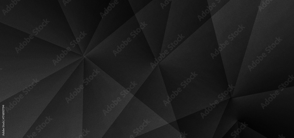 Obraz premium modern black gray background with geometric pattern gradient black wallpaper abstract dark metallic backgrounds grainy noise texture
