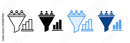 Lead Generation Icon Set Multiple Style Collection