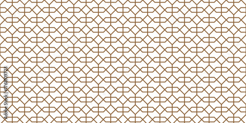 simple brown outline octagon pattern for banner poster background.