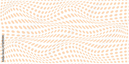 simple peach dot wave pattern for banner poster background.