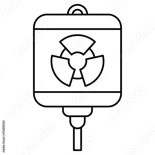 Chemotherapy drugs outline icon