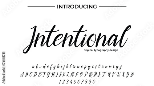 Intentional - Elegant Script Font for Smooth Handwritten Design and Creative Typography