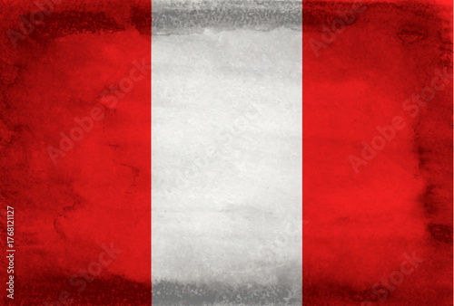 ペルー　国　旗　和紙　背景