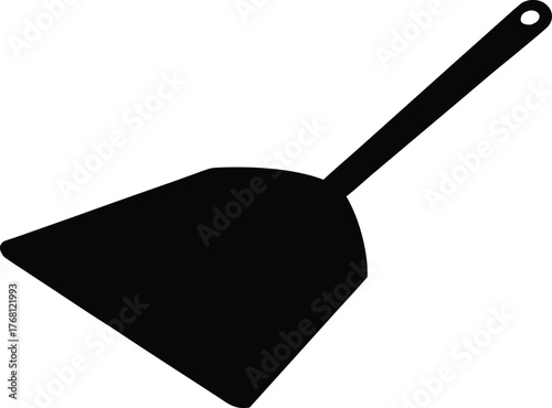 Simple dustpan clean silhouette vector illustration