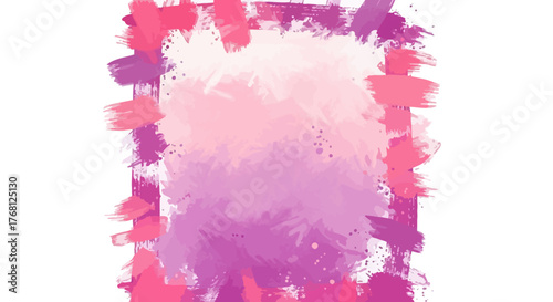 Abstract canvas with strokes of pink and purple a splash of vivid color palette background artwork