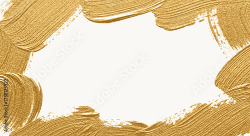 Golden streaks frame with open space conveys luxury and sophistication creating a sense of