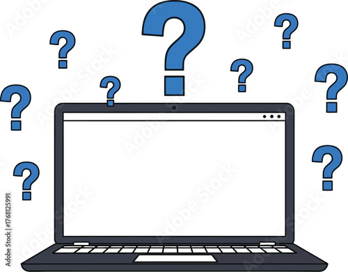 Laptop questions online help technical support faq troubleshooting editable stock