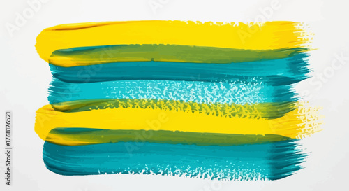 Vibrant chromatic brushstroke layers with dynamic visual rhythm and artistic flair, a symphony of