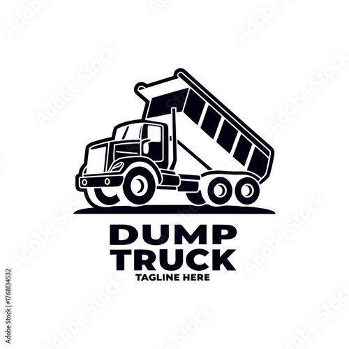 Dump Truck Logo – Construction and Heavy Equipment Company Emblem