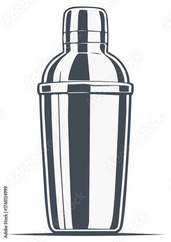 Classic Metal Cocktail Shaker for Bartending and Mixology
