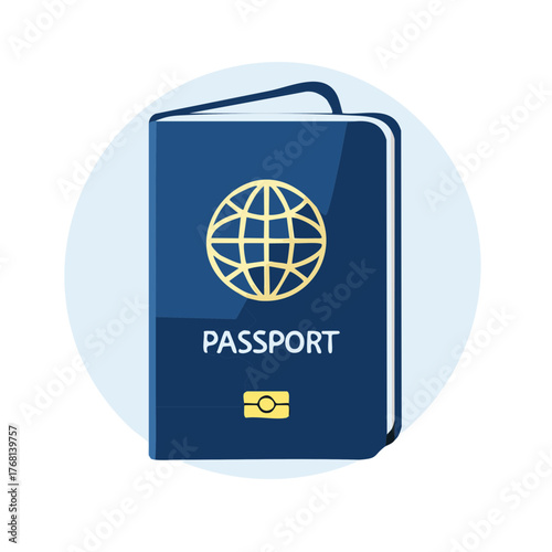 Passport Illustration for Travel, Identification, and International Adventure