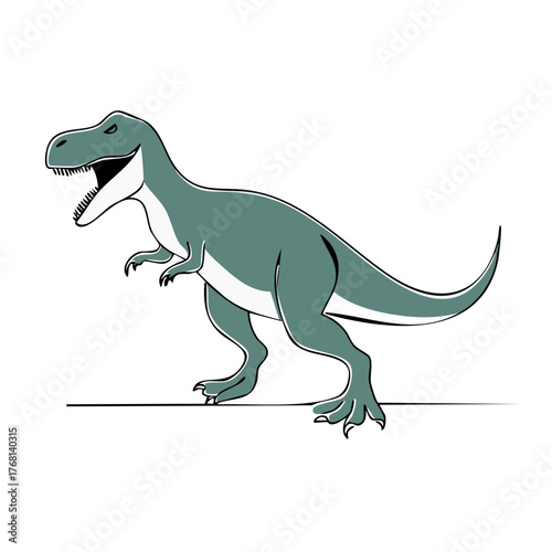 Cartoon Tyrannosaurus Rex Illustration