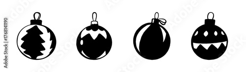 Festive christmas ornament ball vector illustration scalable graphic