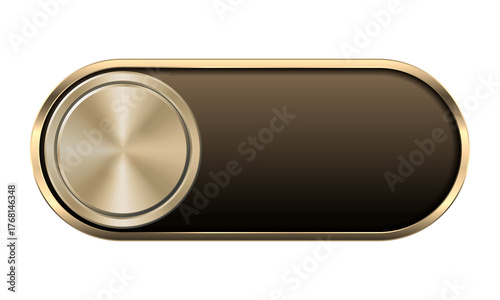 Premium Golden Black Button
