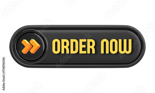 Premium Golden Black Order Now Button