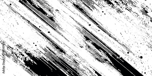 Abstract vector style grunge textured stain isolated on white background using for tails design and decor.