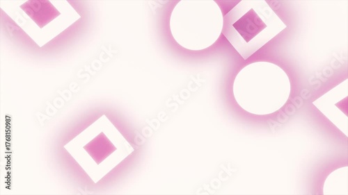 abstract white circle square background