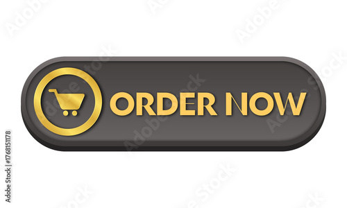 Premium Golden Black Order Now Button
