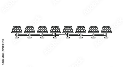 Arrangement of illuminated vintage table lamps in a linear display creating ambient mood lighting vector