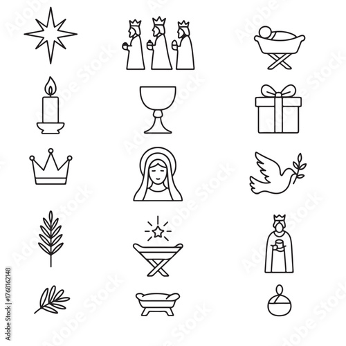 Epiphany Symbols in Monoline Art.eps