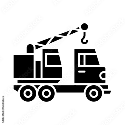 Crane car icon