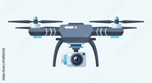 Drone with camera modern unmanned aerial vehicle for photography, surveillance, and delivery technology and innovation