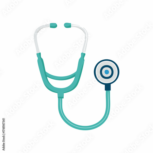 Medical stethoscope instrument for doctors and healthcare professionals.