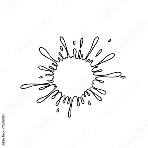 Abstract circular design composed of flowing, curved lines radiating outward in a dynamic pattern