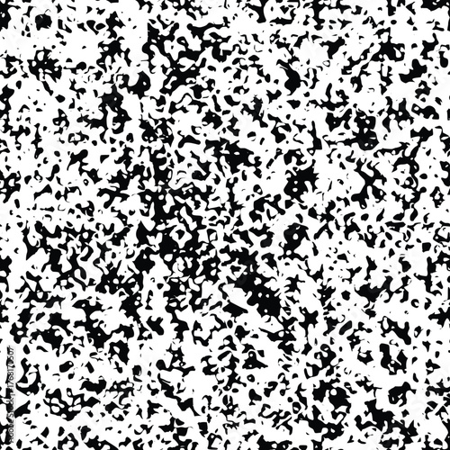 Seamless pattern, rough vector background, black and white