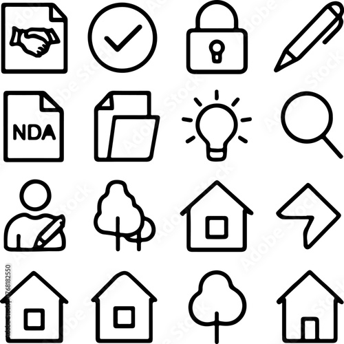 Feedback and Survey Linear Icon Pack. Includes Question, Review, Satisfaction, Poll, Opinion, Research, Answer, Checklist and More. Outline Style, Editable Stroke.