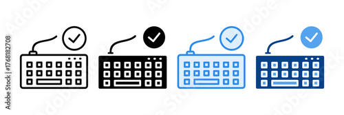 Keyboard Accessibility Icon Set Multiple Style Collection