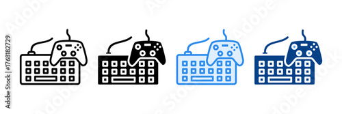 Adaptive Input Devices Icon Set Multiple Style Collection