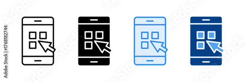 Easy Navigation Menu Icon Set Multiple Style Collection