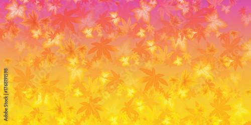 Autumn leaves background with vibrant colors a seasonal design element perfect for fall-themed graphics and backgrounds. EPS vector illustration