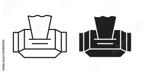 Wipes concept. Logo symbol for web and mobile. Pixel Perfect. icon concept. Logo symbol for web and mobile. Pixel Perfect.