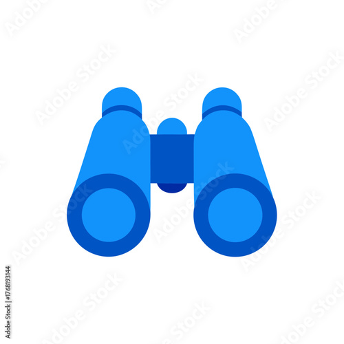 Pair of binoculars on transparent background