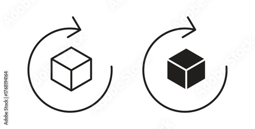 Return purchase icon concept. Logo symbol for web and mobile. Pixel Perfect.