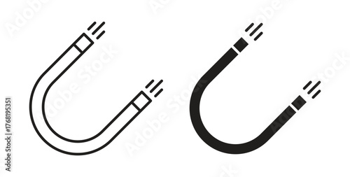 Magnet icon concept. Logo symbol for web and mobile. Pixel Perfect.