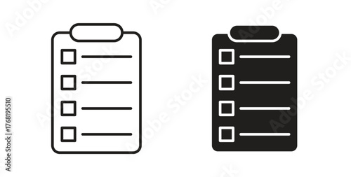 List icon concept. Logo symbol for web and mobile. Pixel Perfect.