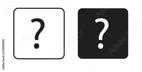 Interrogation icon concept. Logo symbol for web and mobile. Pixel Perfect.