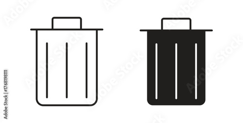 Delete icon concept. Logo symbol for web and mobile. Pixel Perfect.