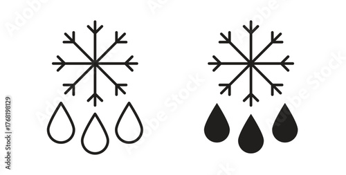 Defrost icon concept. Logo symbol for web and mobile. Pixel Perfect.