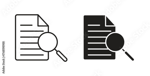 Case studies icon concept. Logo symbol for web and mobile. Pixel Perfect.