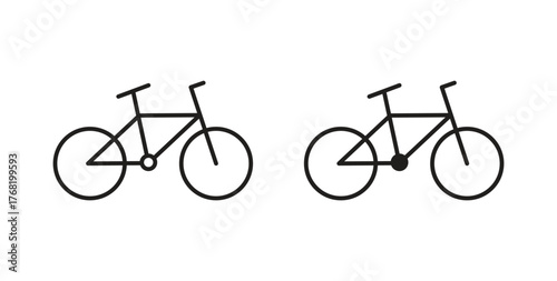 Bicycle icon concept. Logo symbol for web and mobile. Pixel Perfect.