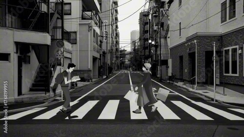 people walking on the street